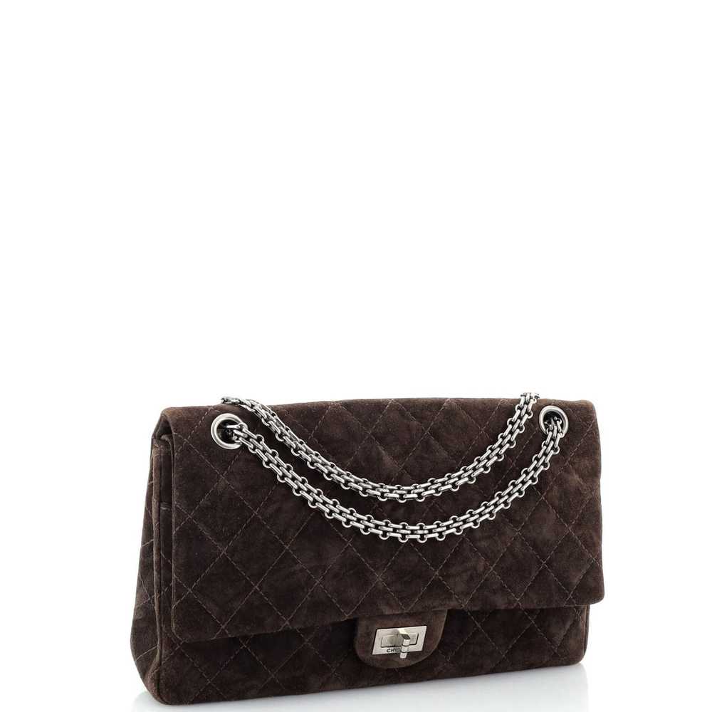 Chanel Reissue 2.55 Flap Bag Quilted Suede 226 - image 3