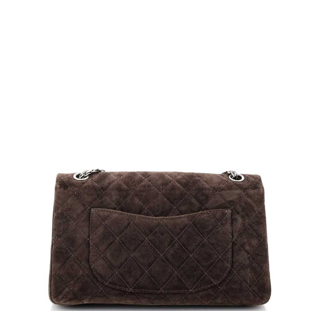 Chanel Reissue 2.55 Flap Bag Quilted Suede 226 - image 4