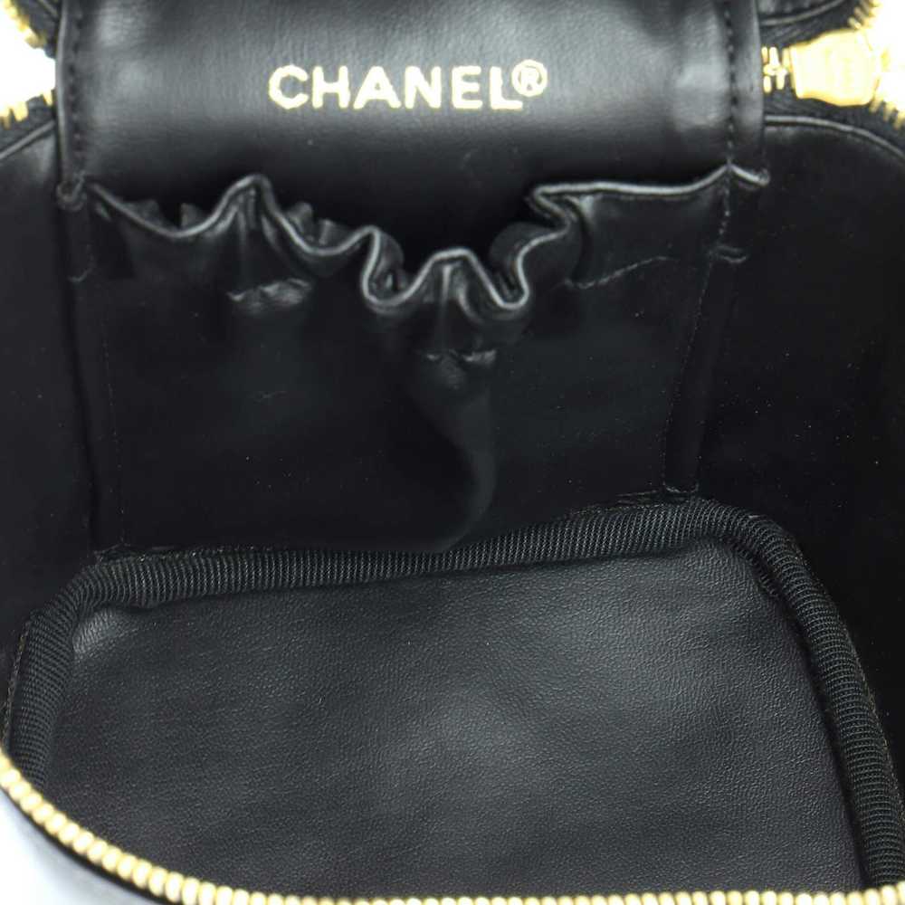 Chanel Vintage Cosmetic Case Lambskin Tall - image 6