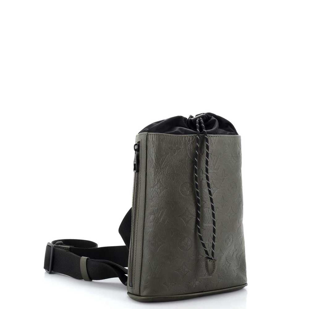 Louis Vuitton Chalk Sling Bag Monogram Shadow Lea… - image 2