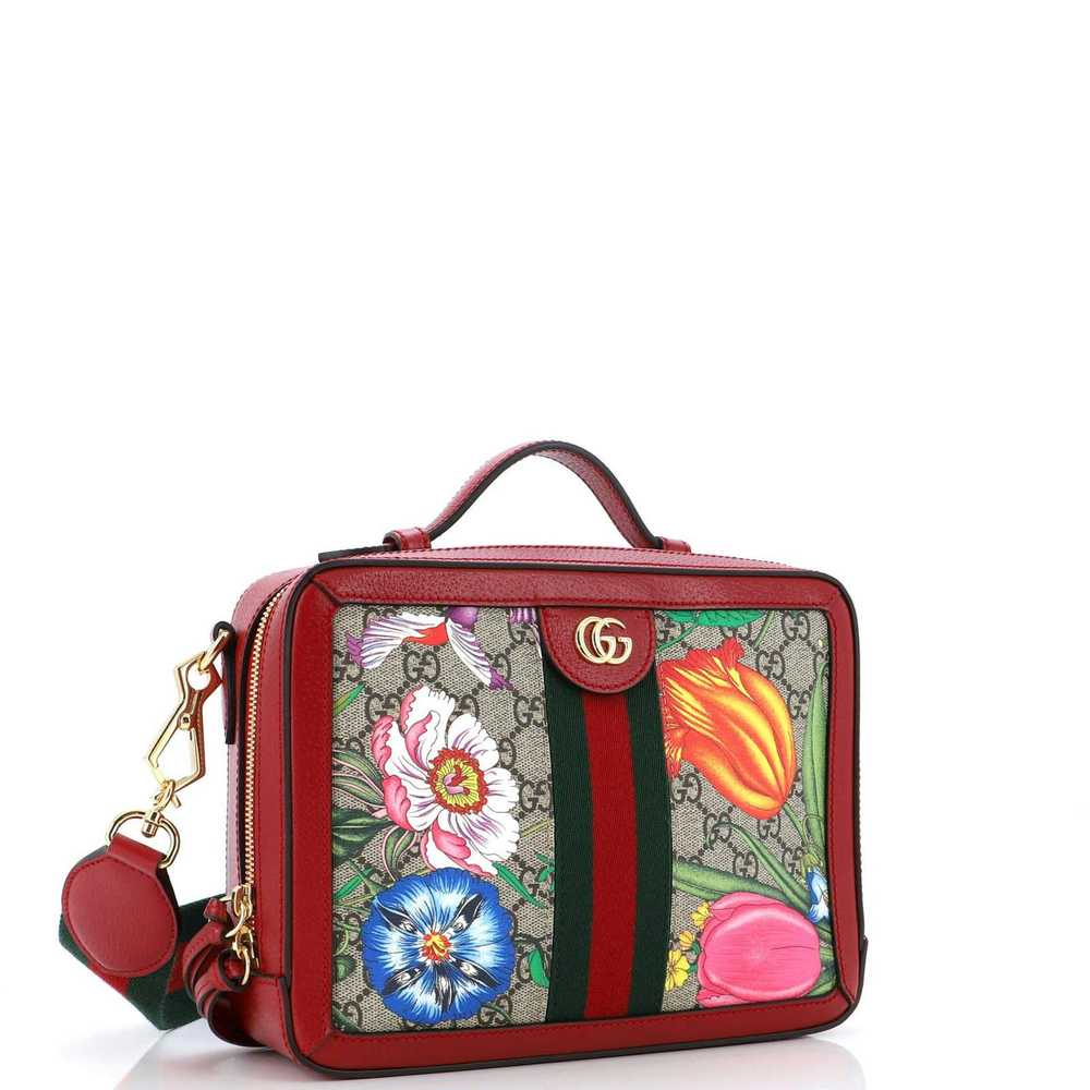 Gucci Ophidia Zip Around Camera Bag Flora GG Coat… - image 2