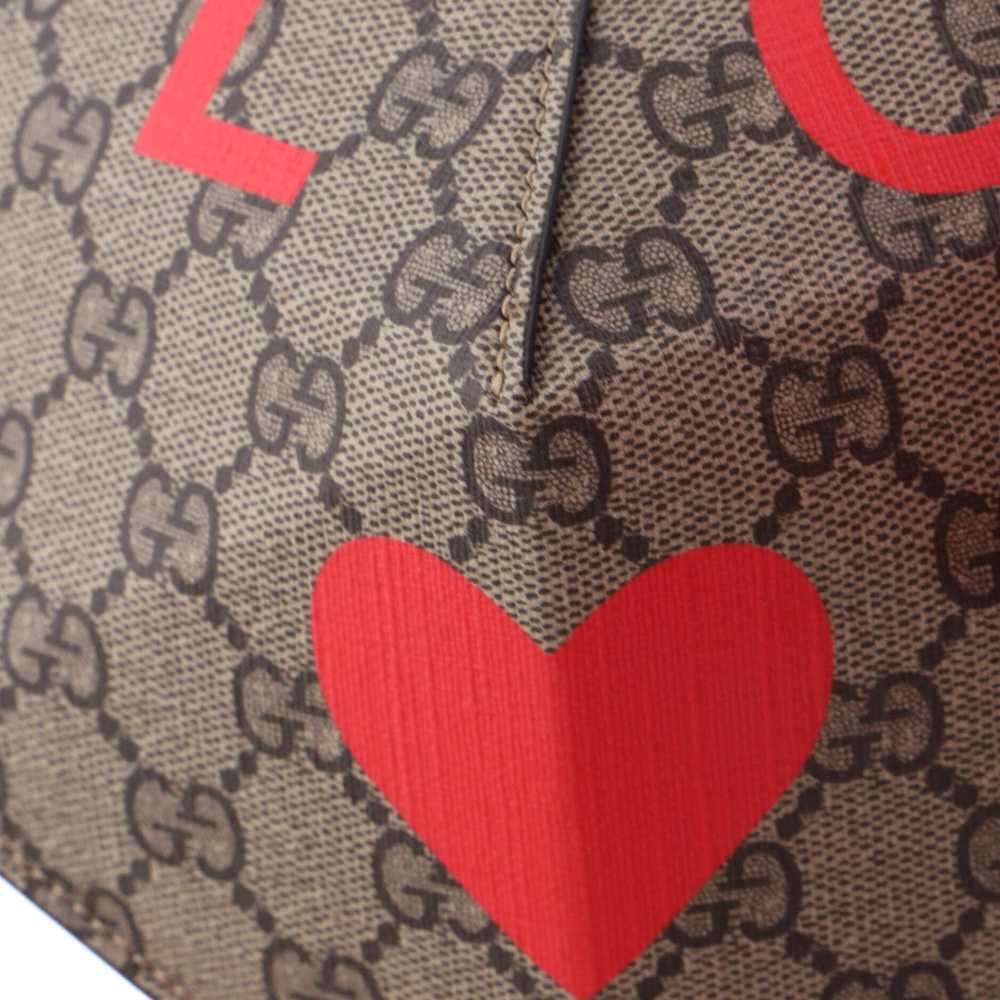 Gucci Valentine's Day Heart Bag Printed GG Coated… - image 6
