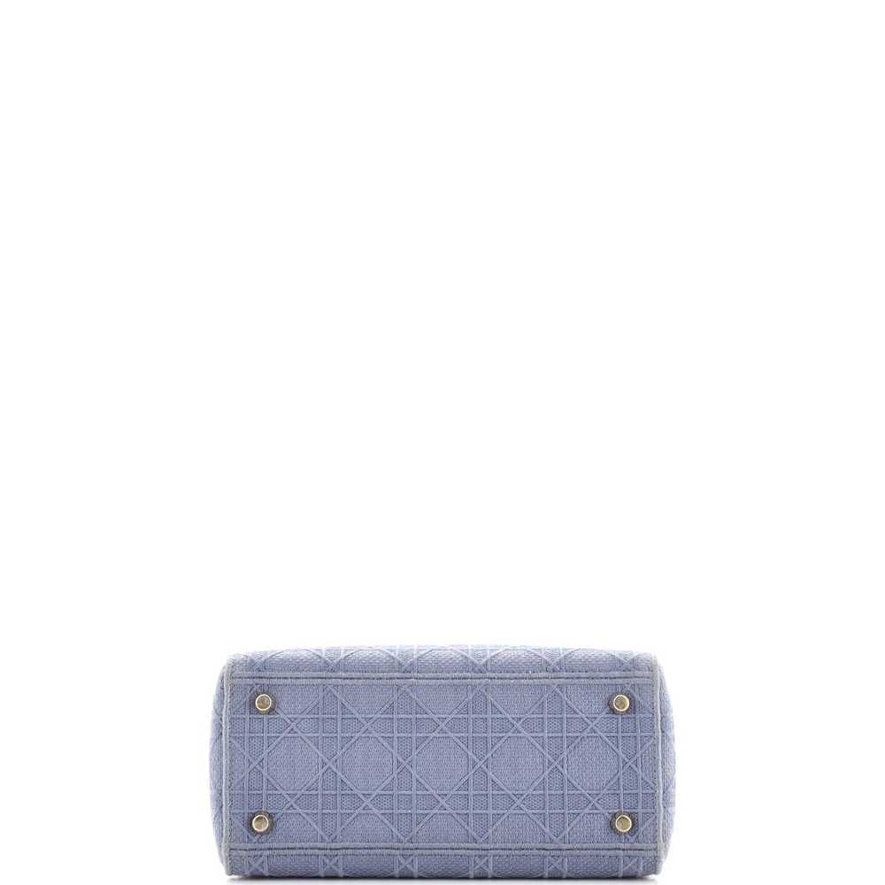 Dior Lady D-Lite Bag Cannage Embroidered Canvas M… - image 4