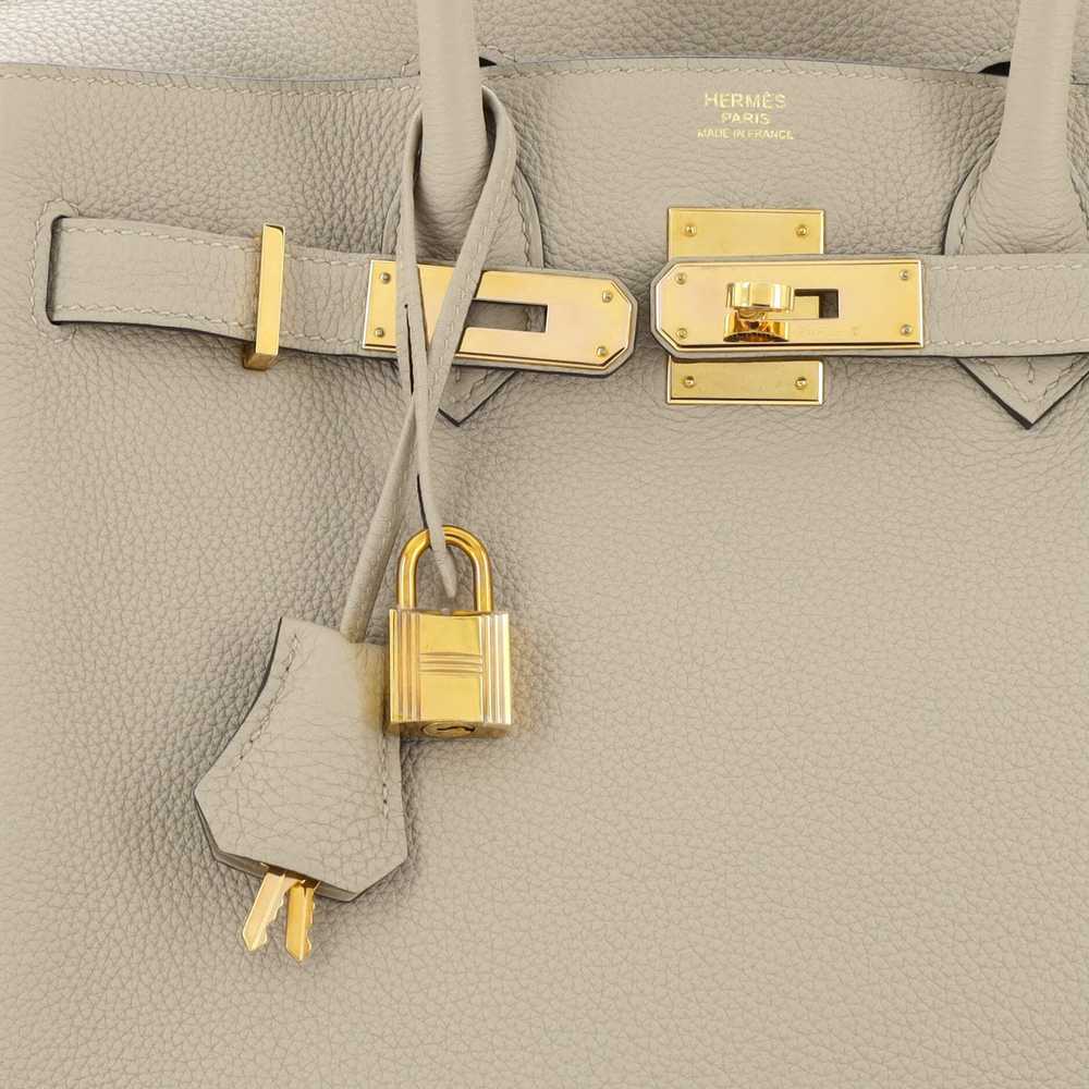 Hermes Birkin Handbag Light Togo with Rose Gold H… - image 7