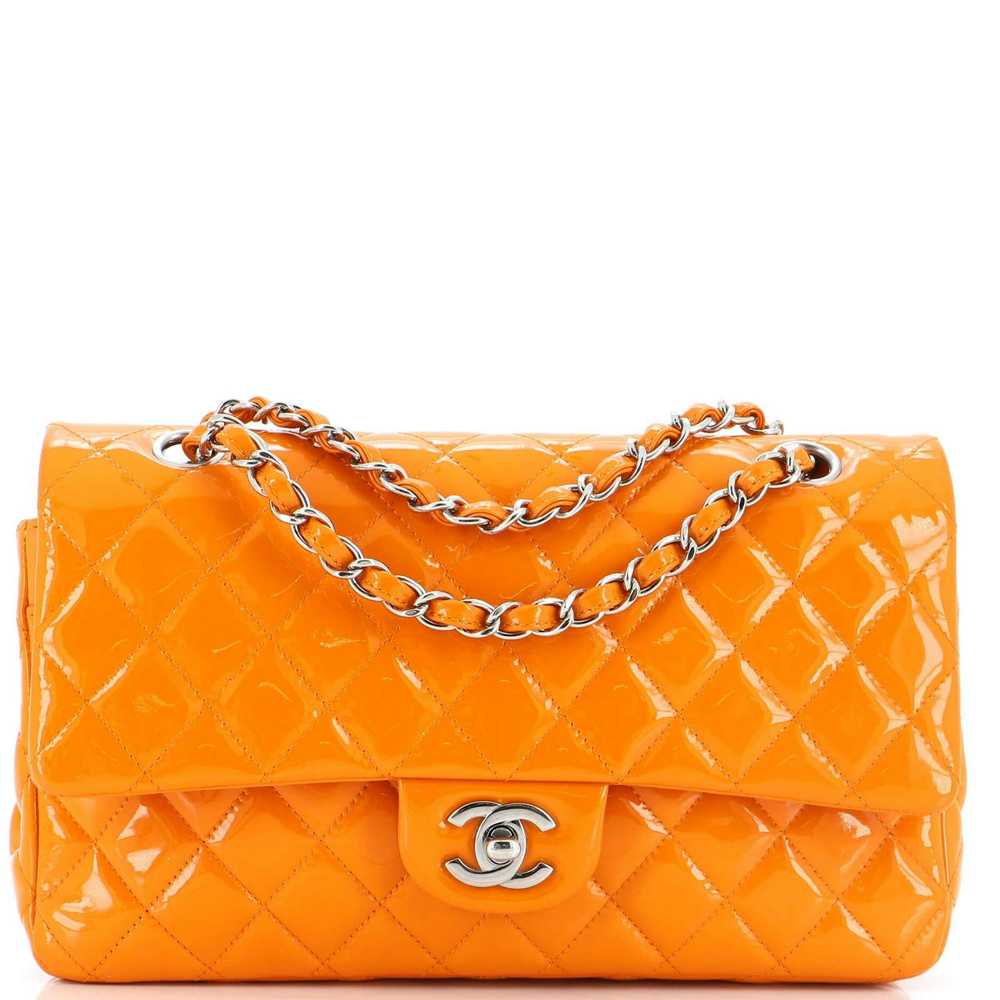 Chanel Classic Double Flap Bag Quilted Patent Med… - image 1