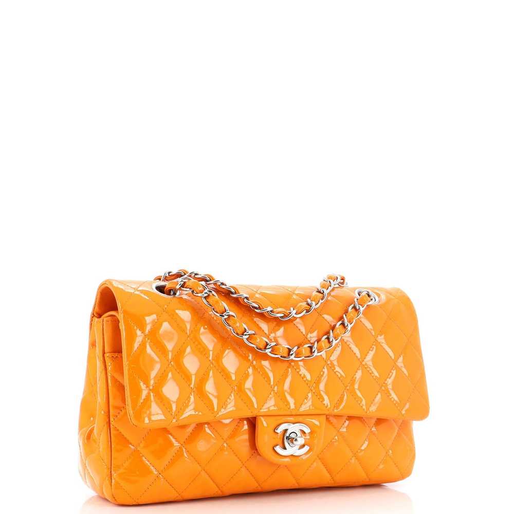 Chanel Classic Double Flap Bag Quilted Patent Med… - image 2