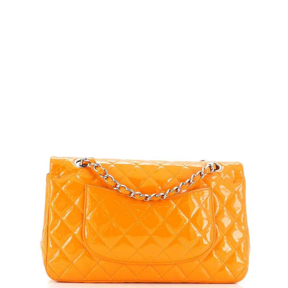 Chanel Classic Double Flap Bag Quilted Patent Med… - image 3