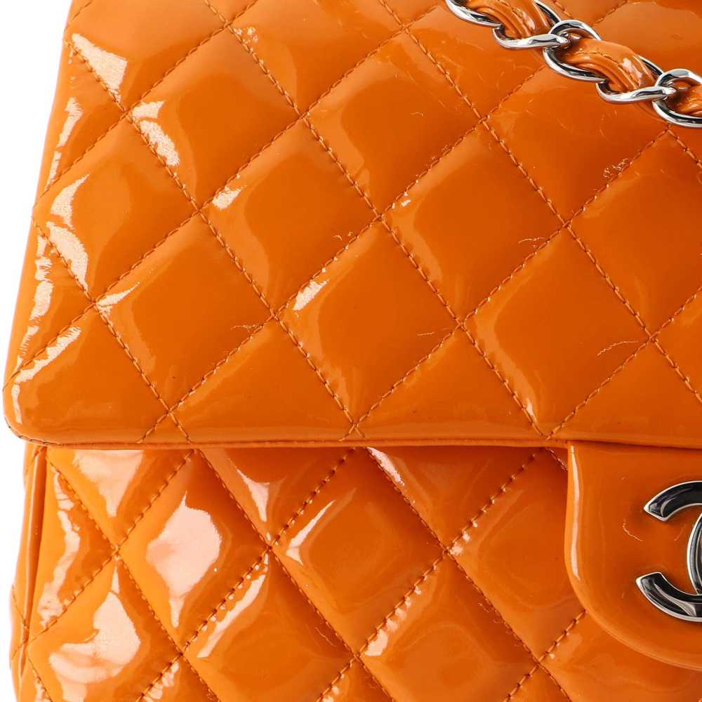 Chanel Classic Double Flap Bag Quilted Patent Med… - image 6