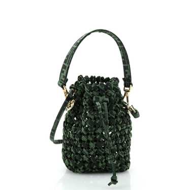 Fendi Mon Tresor Bucket Bag Jacquard Interlace Fab