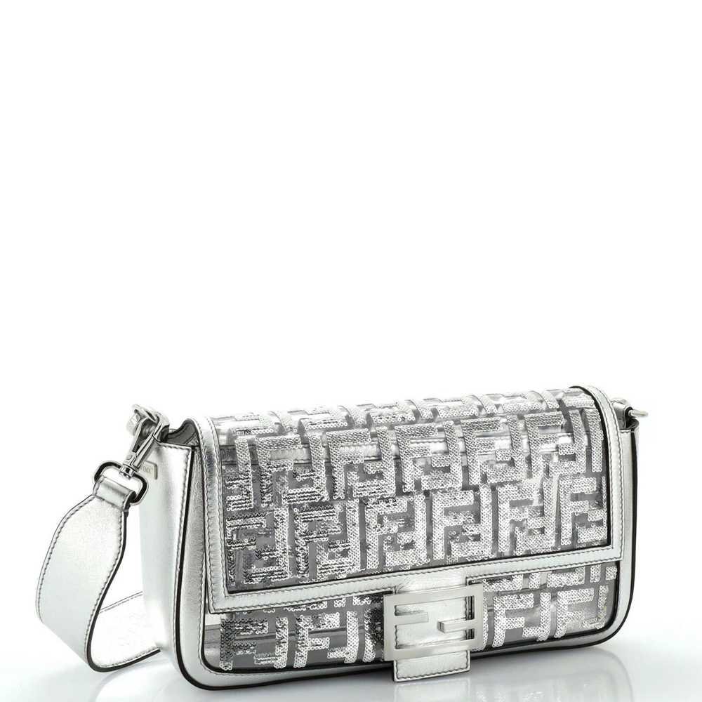 Fendi Baguette NM Bag Sequin Zucca Embroidered PU… - image 2