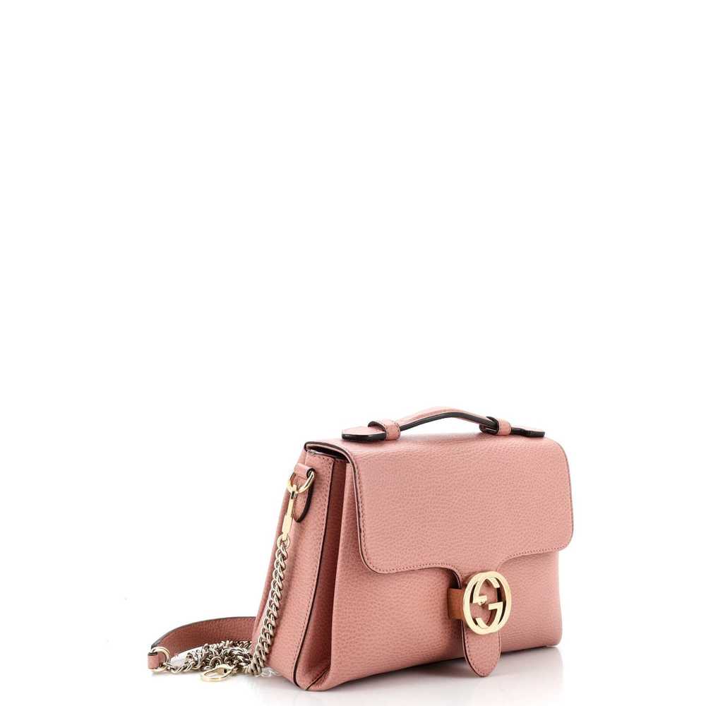 Gucci Interlocking Top Handle Bag (Outlet) Leathe… - image 2