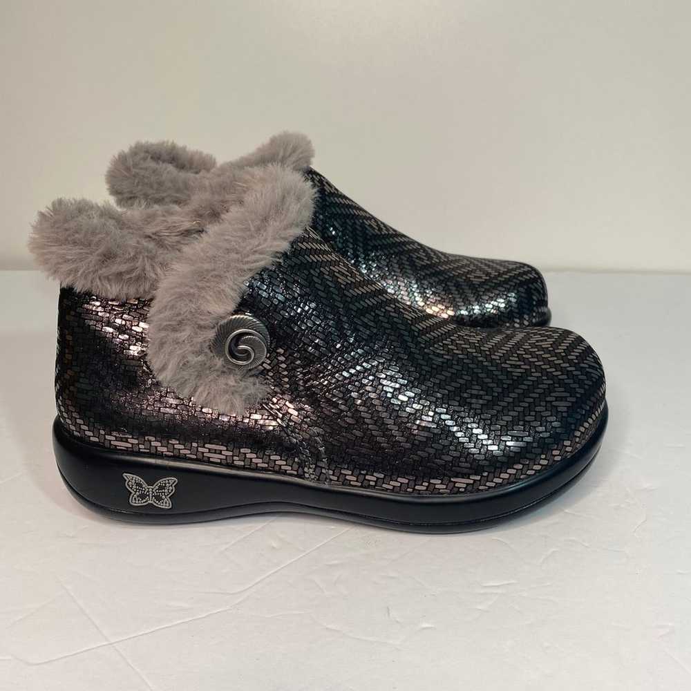 Alegria Meri Pewter Dazzle Booties size 6 NWOT - image 2