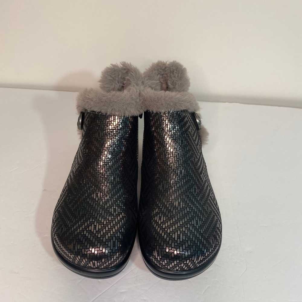 Alegria Meri Pewter Dazzle Booties size 6 NWOT - image 3