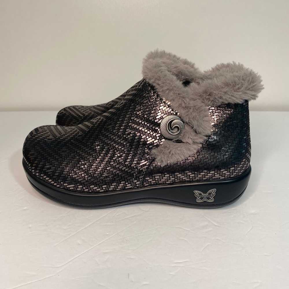 Alegria Meri Pewter Dazzle Booties size 6 NWOT - image 4