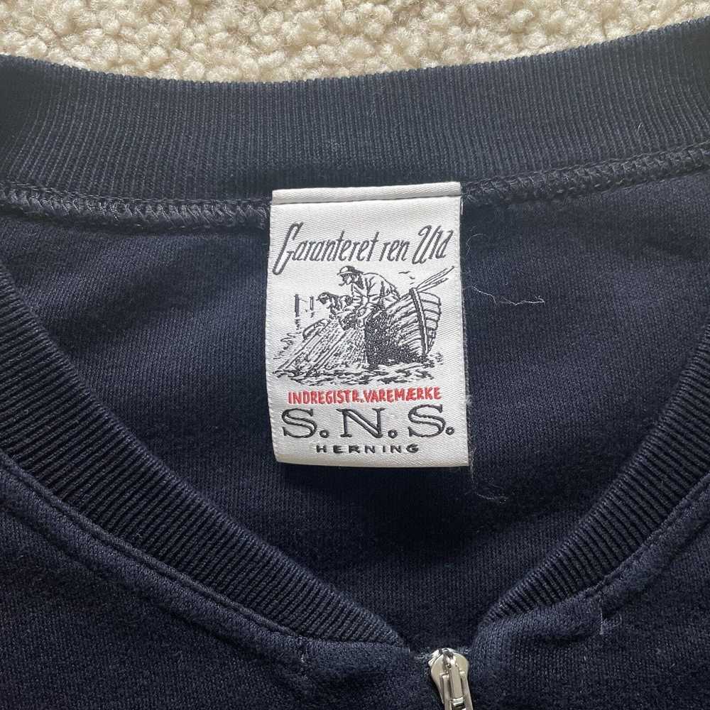 S.N.S. Herning Full Zip Mercerized Cotton Sweater… - image 3