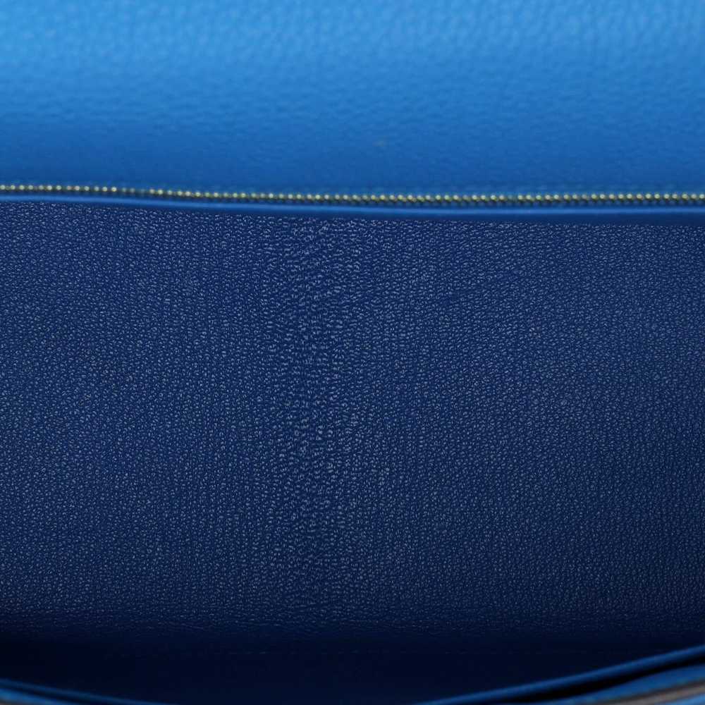 Hermes Kelly Handbag Blue Togo with Gold Hardware… - image 6
