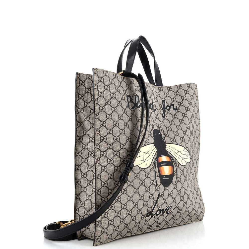 Gucci Convertible Soft Open Tote Printed GG Coate… - image 2