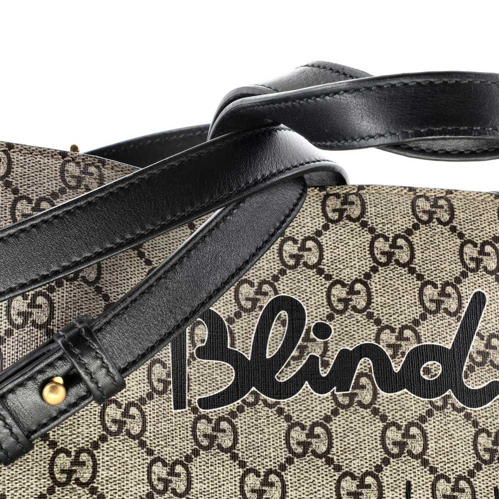 Gucci Convertible Soft Open Tote Printed GG Coate… - image 7