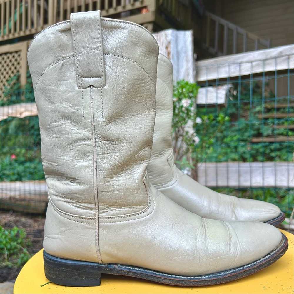 90s beige cowboy boots - image 6