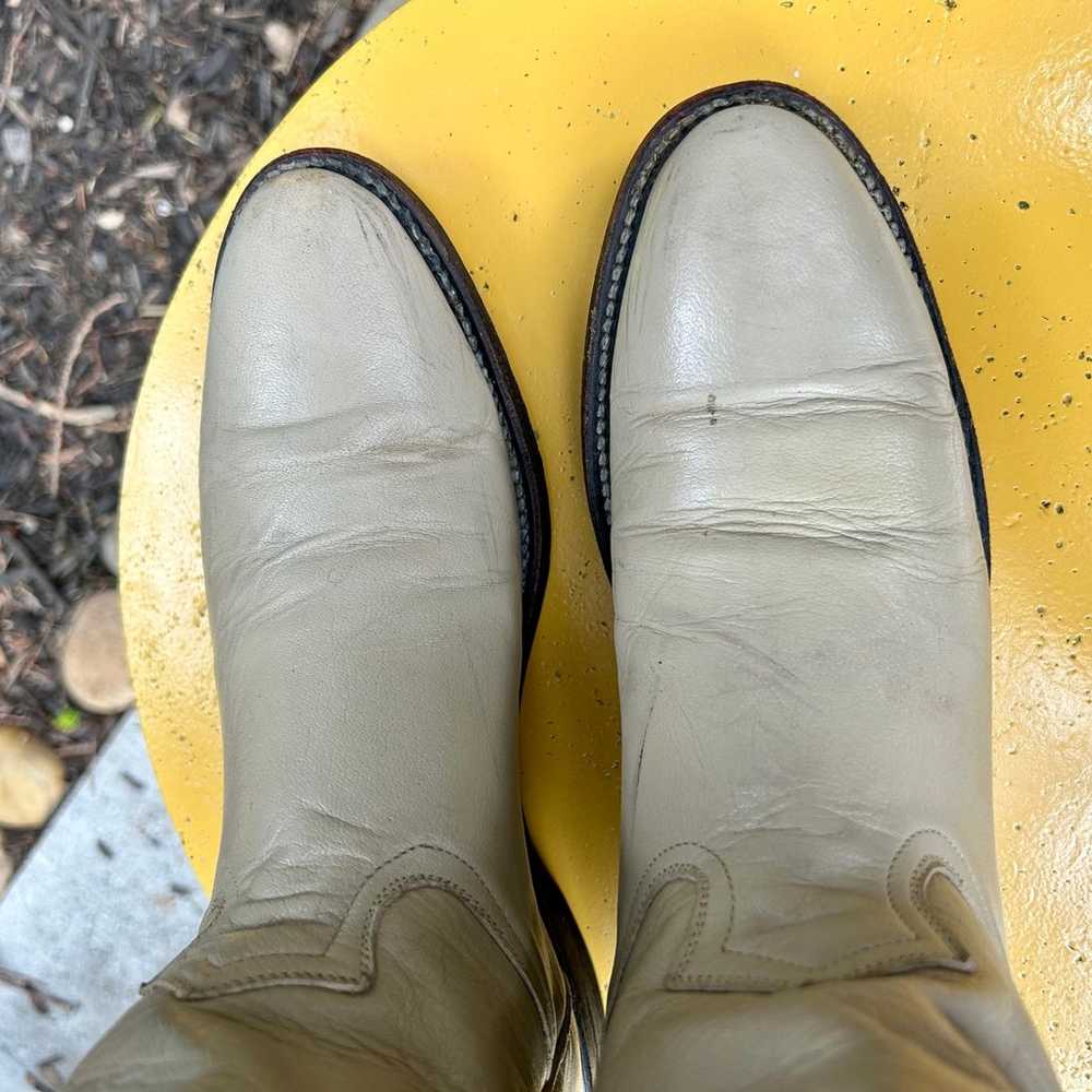 90s beige cowboy boots - image 8