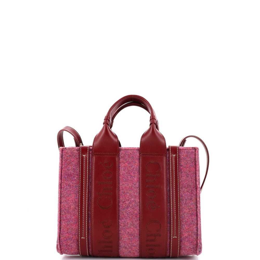 Chloe Woody Tote Recycled Felt with Leather and C… - image 3