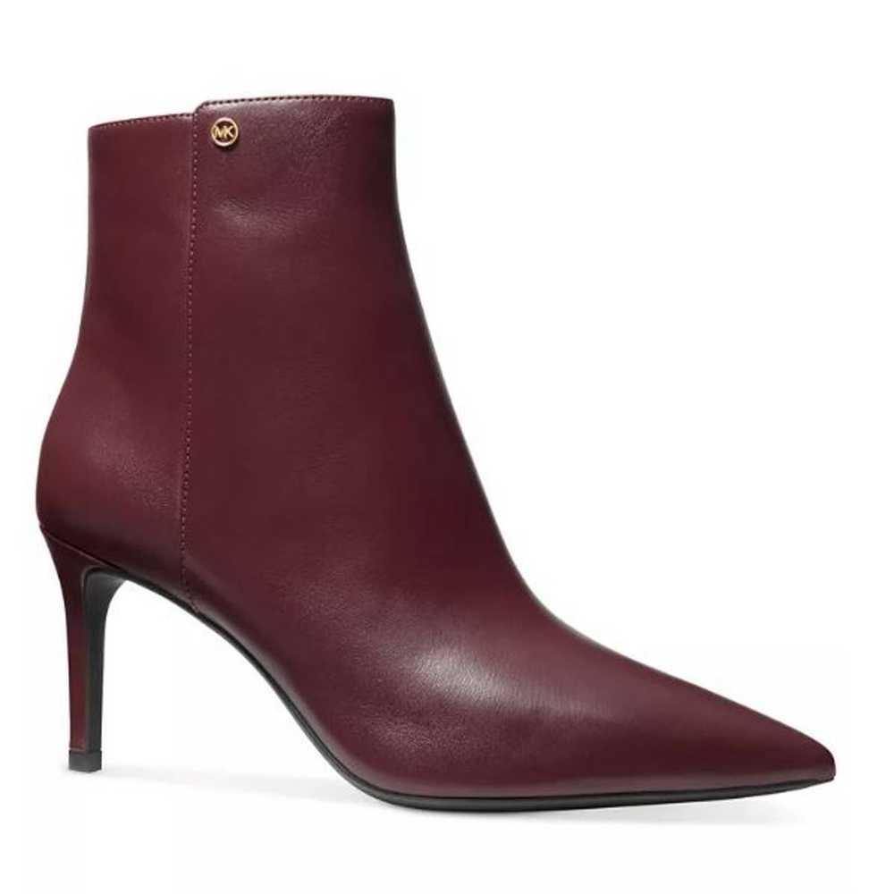 Michael Kors Burgundy Alina Flex Leather Bootie NEW S… - Gem