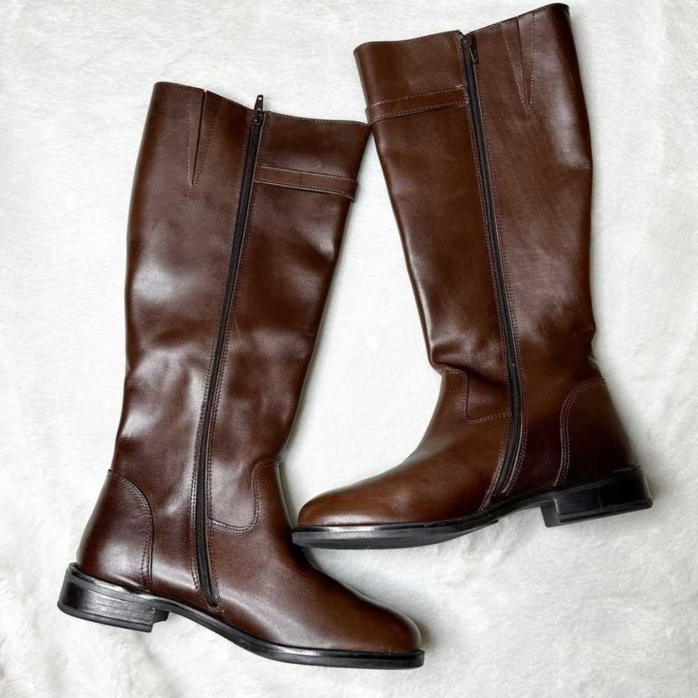 NWOB Italian Shoemakers Knee High Leather Riding … - image 3