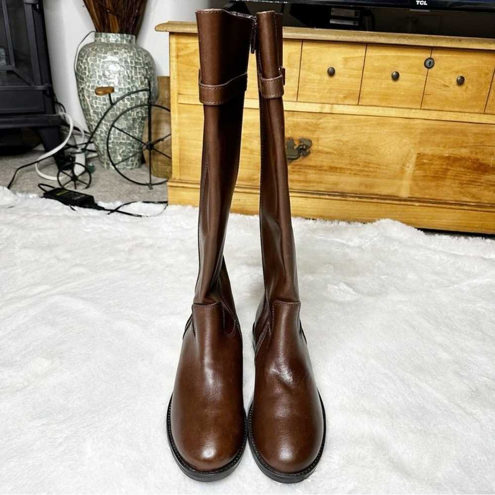 NWOB Italian Shoemakers Knee High Leather Riding … - image 4