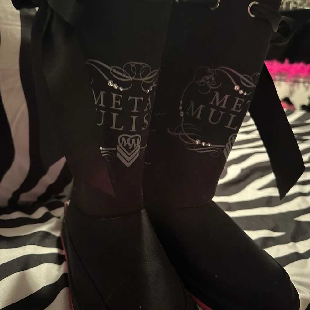metal mulisha mid-calf boots - image 5