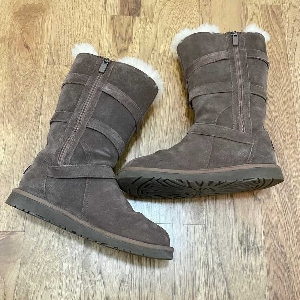 UGG Tall brown winter warm boots size 6 - image 11