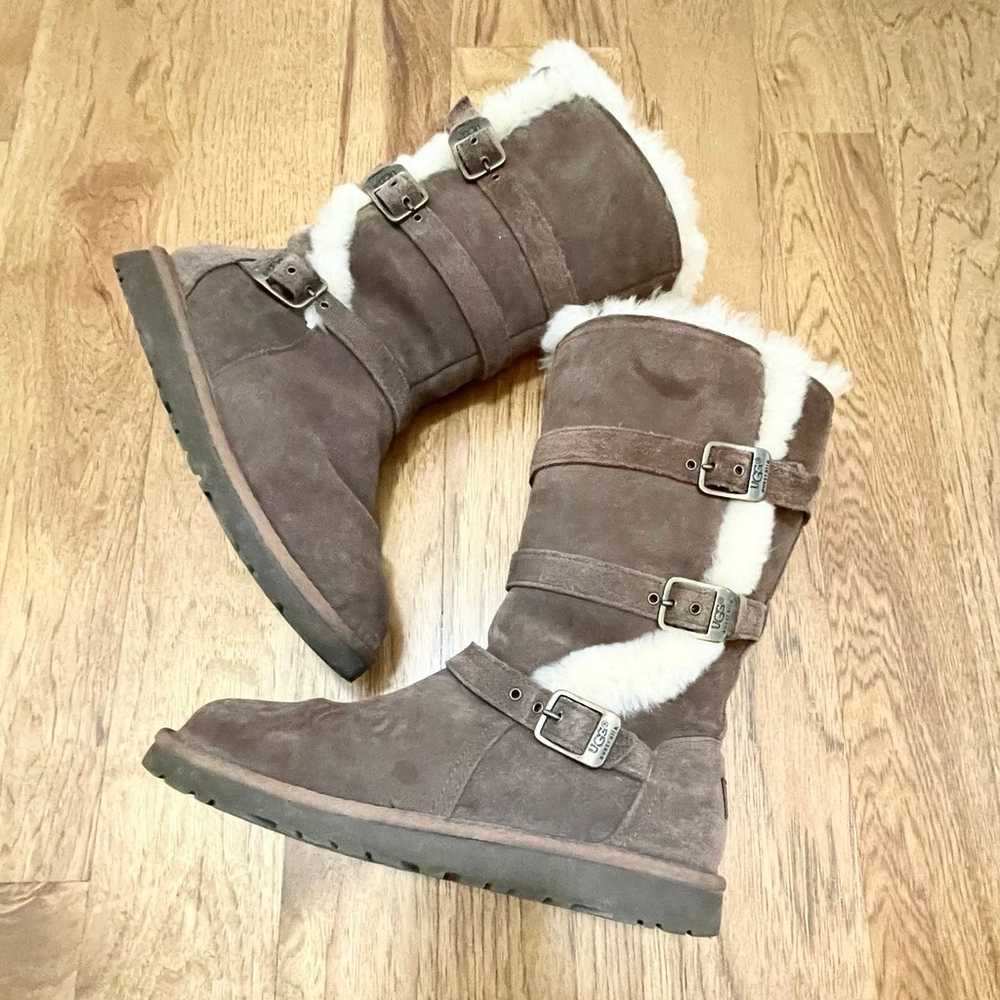 UGG Tall brown winter warm boots size 6 - image 12