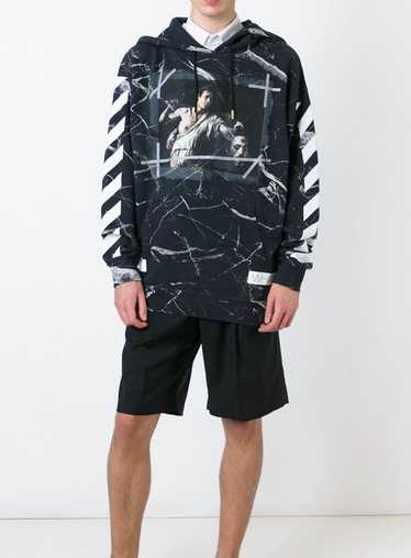 Off-White Off white Caravaggio Marble Hoodie