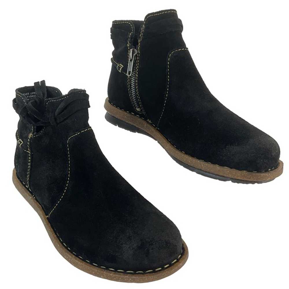 Born Boots Womens Size 6.5 Black Wynter Suede Dis… - image 1