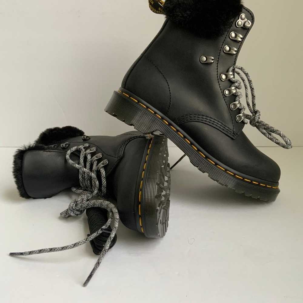 Dr. Martens 1460 Serena Collar Faux Fur Lined Lac… - image 1