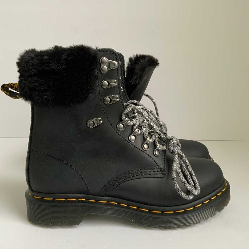 Dr. Martens 1460 Serena Collar Faux Fur Lined Lac… - image 3