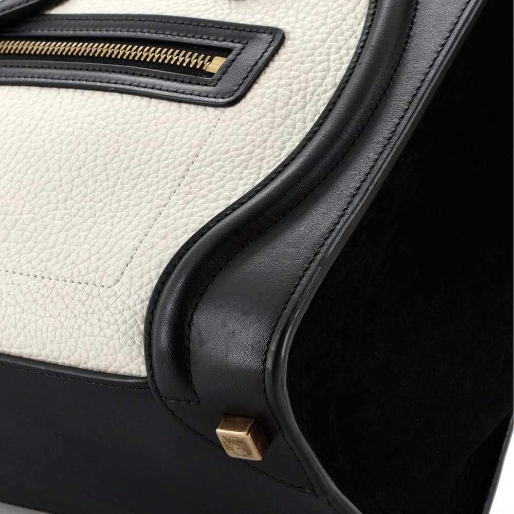 Celine Bicolor Luggage Bag Leather Micro - image 6