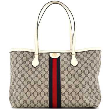 Gucci Ophidia Shopping Tote GG Coated Canvas Medi… - image 1