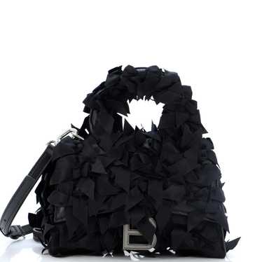 Balenciaga Hourglass Top Handle Bag Satin Ribbon … - image 1