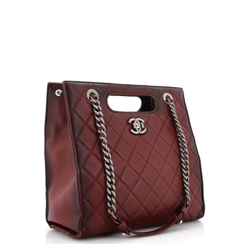 Chanel Perfect Edge Shopping Tote Quilted Goatski… - image 2