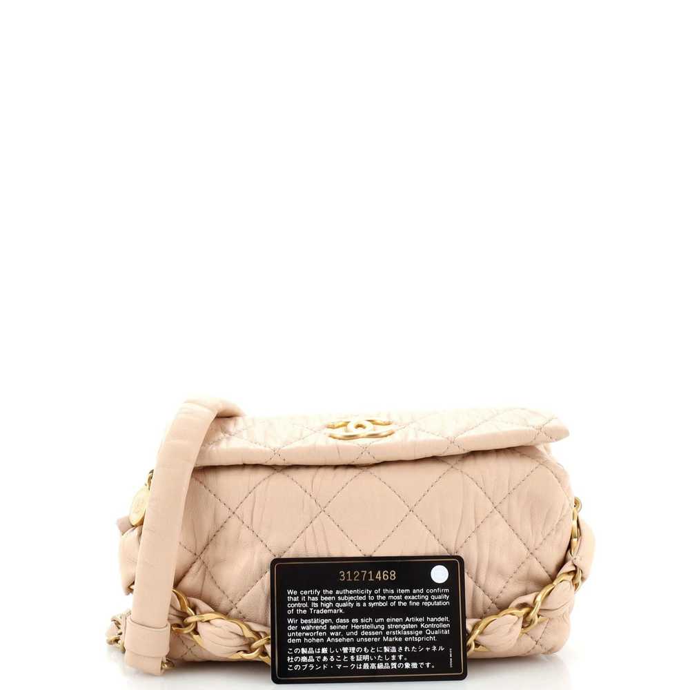 Chanel CC Links Hobo Quilted Crumpled Lambskin Sm… - image 2