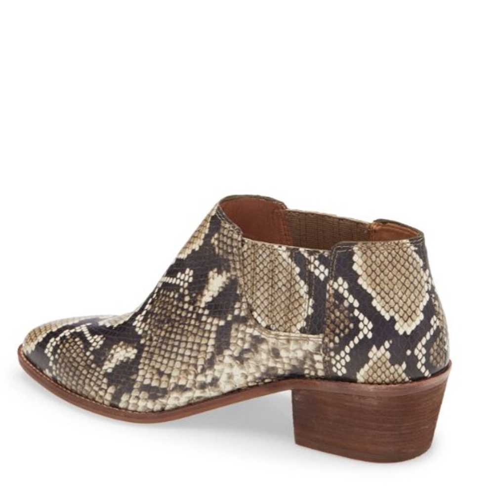 NWOT MADEWELL SONIA LEATHER SNAKE PRINT BOOTIE - image 2