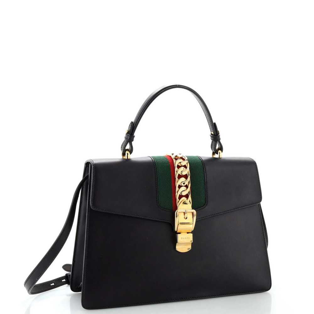 Gucci Sylvie Top Handle Bag Leather Medium - image 2