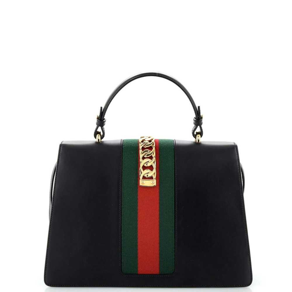 Gucci Sylvie Top Handle Bag Leather Medium - image 3