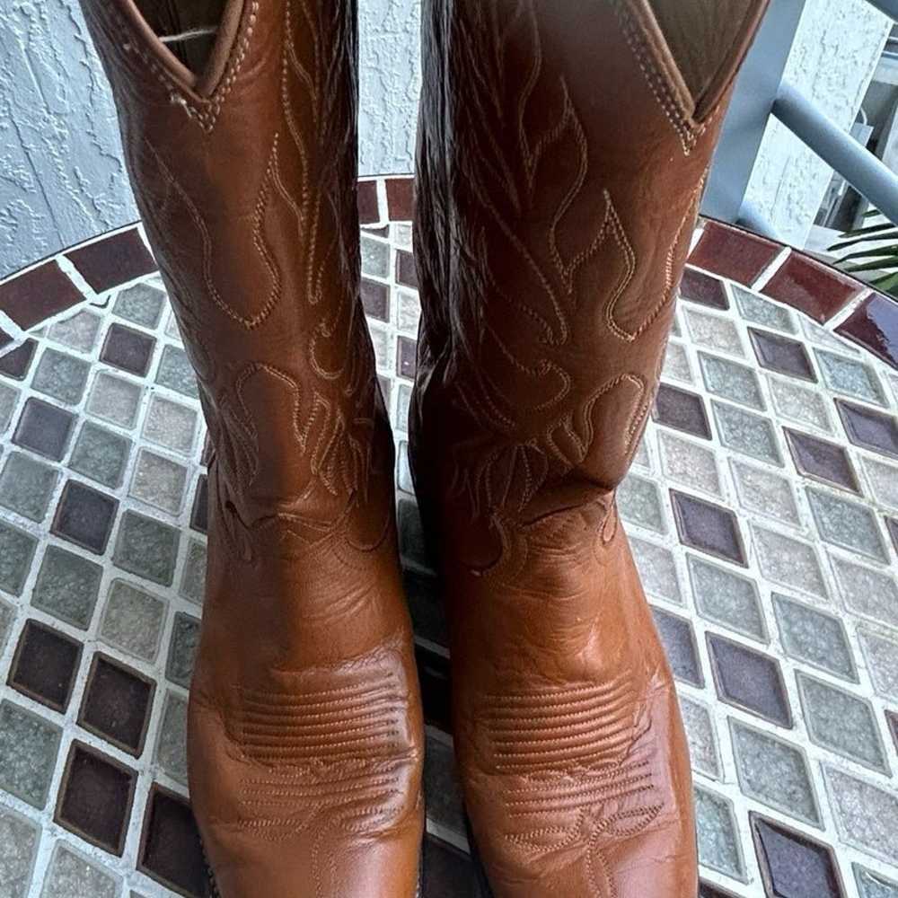 Tony Lama Black Label Western Boots 6 C Pre Owned - image 2