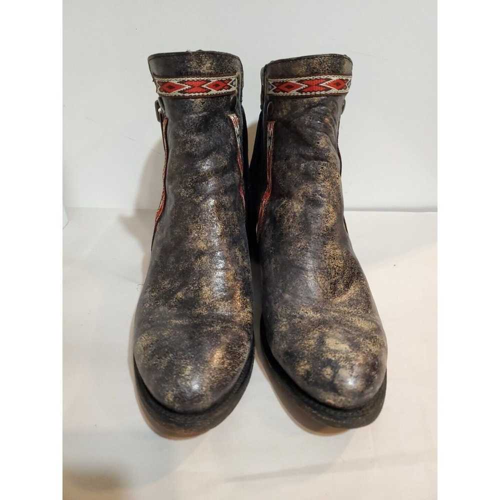 Corral Boots Ankle  Womens Size 9 Leather Mottled… - image 3