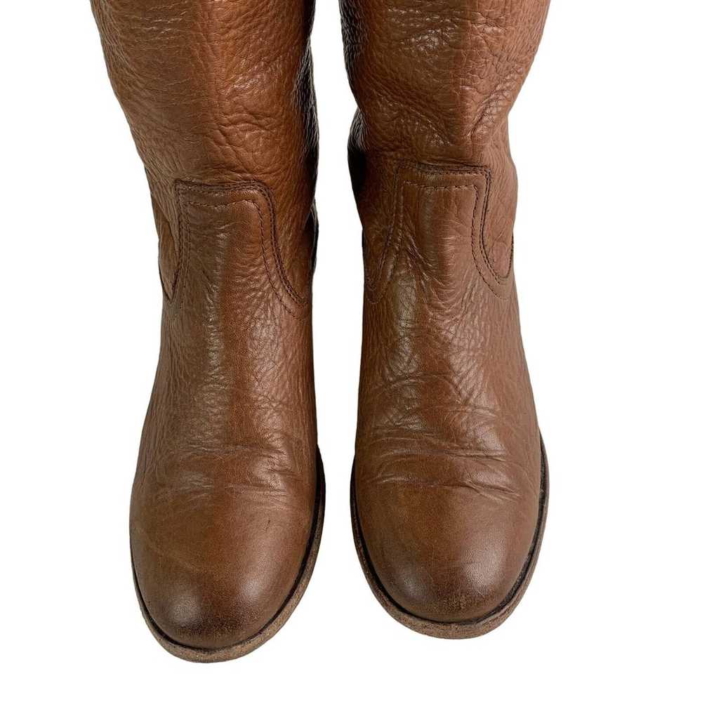 Frye Cara Roper Boot Brown Tall Riding Boots Size… - image 3