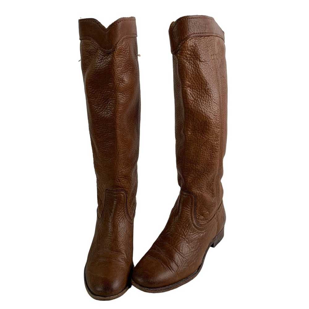 Frye Cara Roper Boot Brown Tall Riding Boots Size… - image 4