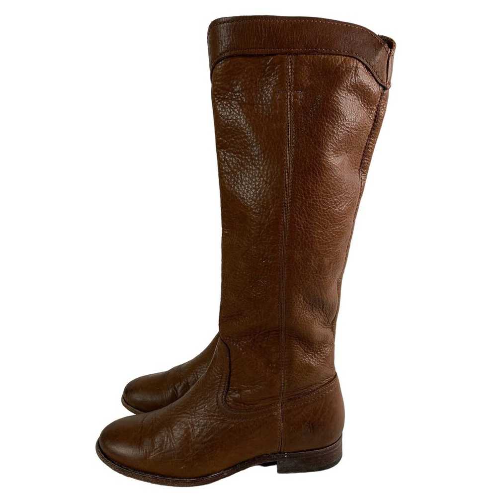 Frye Cara Roper Boot Brown Tall Riding Boots Size… - image 5