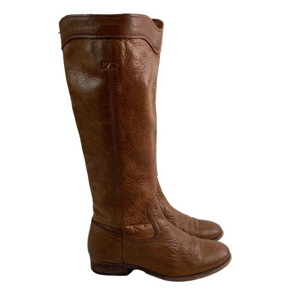 Frye Cara Roper Boot Brown Tall Riding Boots Size… - image 7