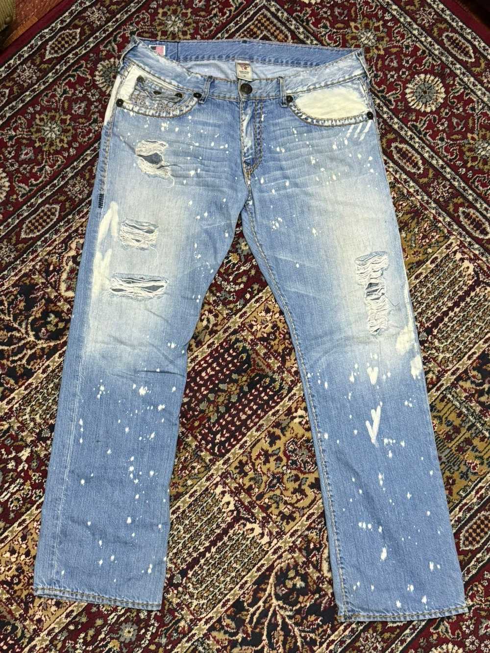 True Religion True Religion Super T Splatter Jeans - image 2